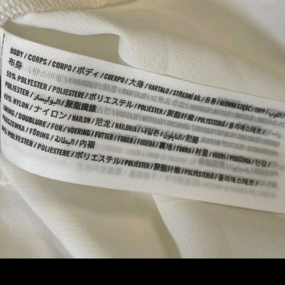 NEW! TAGS! AMBERCROMBIE AND FITCH Elegant White Strapless Ruffle Dress - Picture 6 of 6